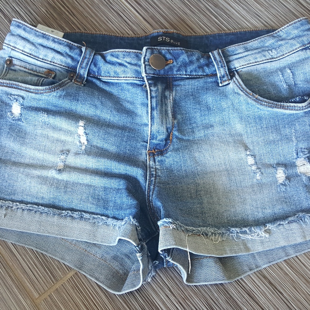 STS Blue distressed jean shorts